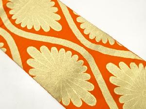 アンティーク　花立涌模様織り出し袋帯（材料）